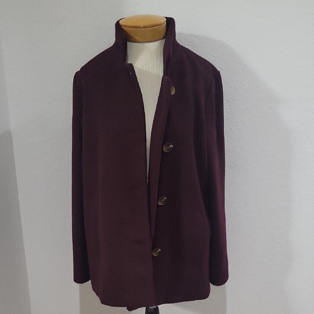 Old Navy Men's Deep Burgundy Trench Coat